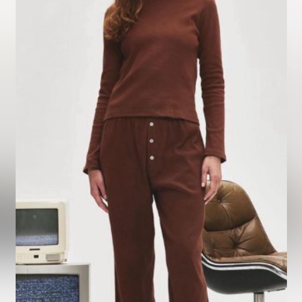 New Parke Set: ribbed cotton boxer pants and top
